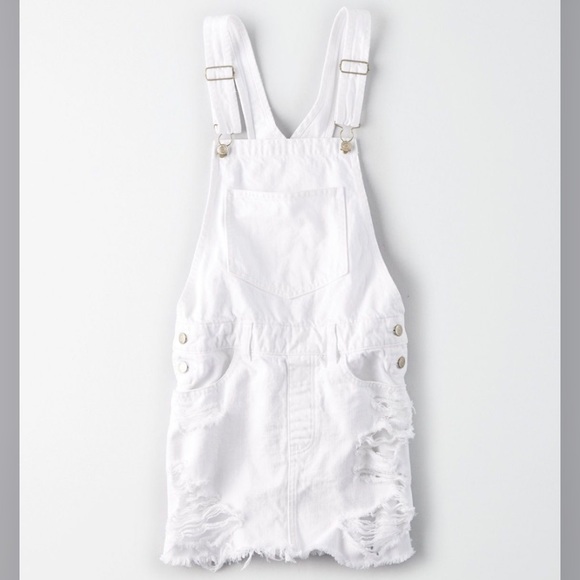 American Eagle Denim Overall Skirt Dress - Picture 3 of 3